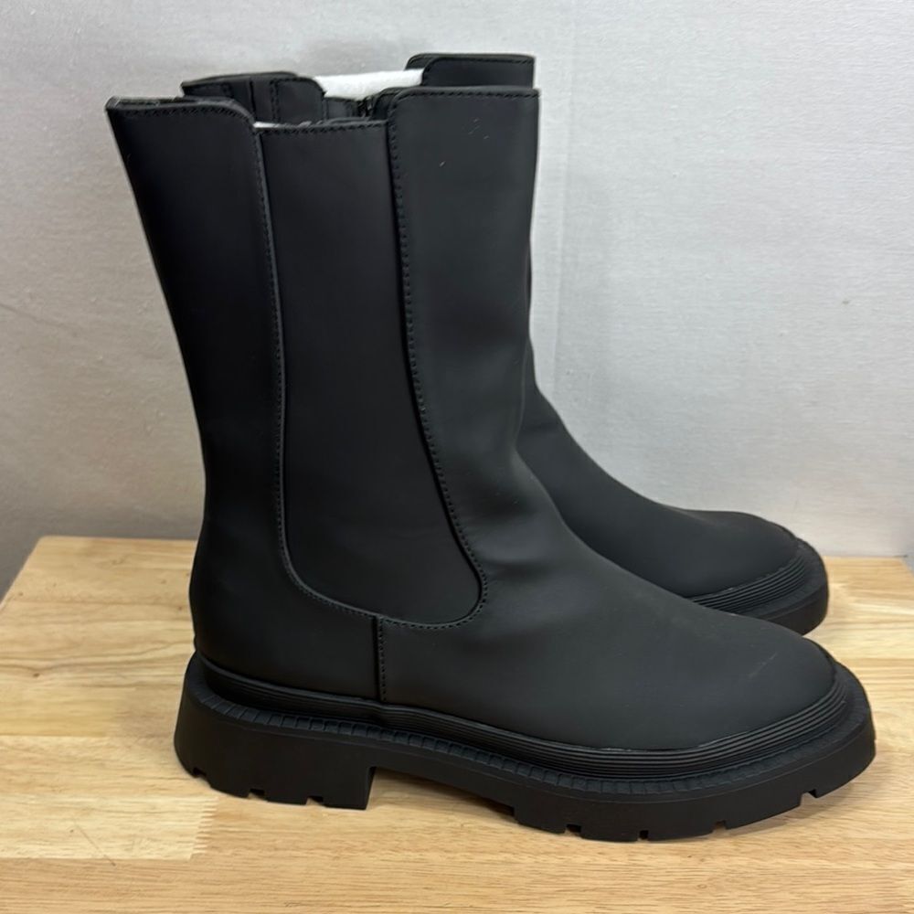 Bar III Women's Tikka Lug Sole Booties- Black- Size 11 M- NIB